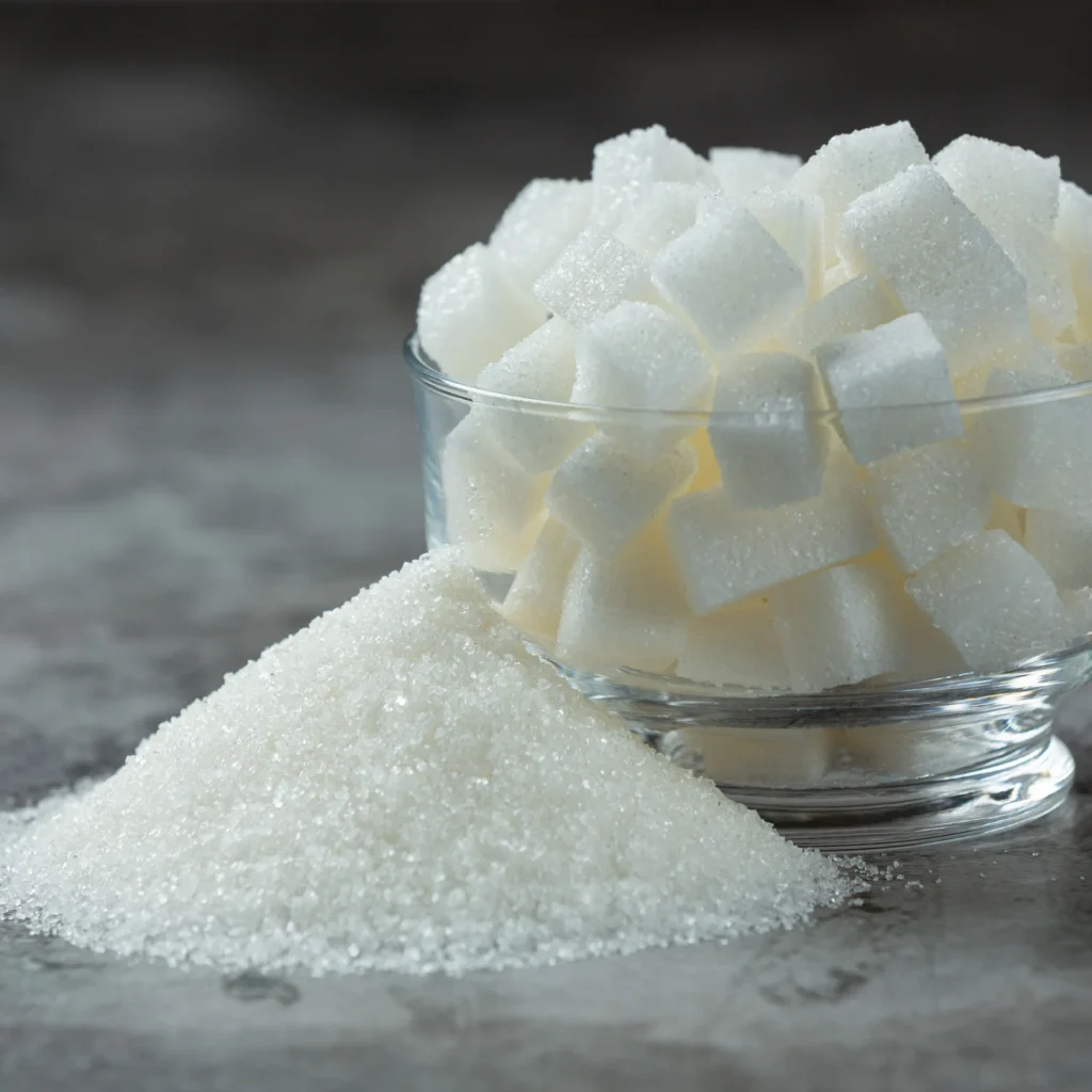 world-diabetes-day-sugar-cubes-glass-bowl-dark-floor